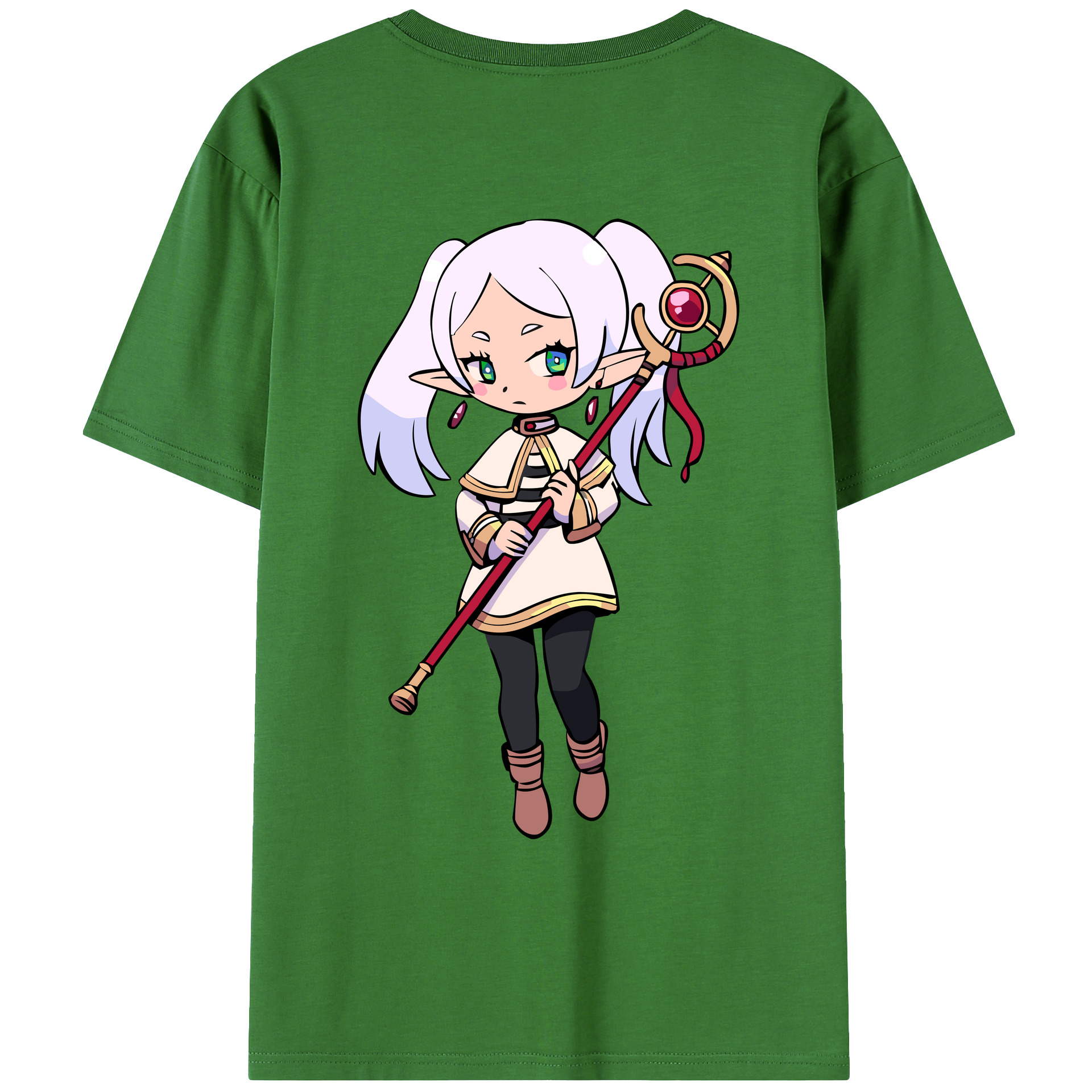 （画像用） 葬送のフリーレン Frieren レディース半袖Tシャツ(バックプリント)